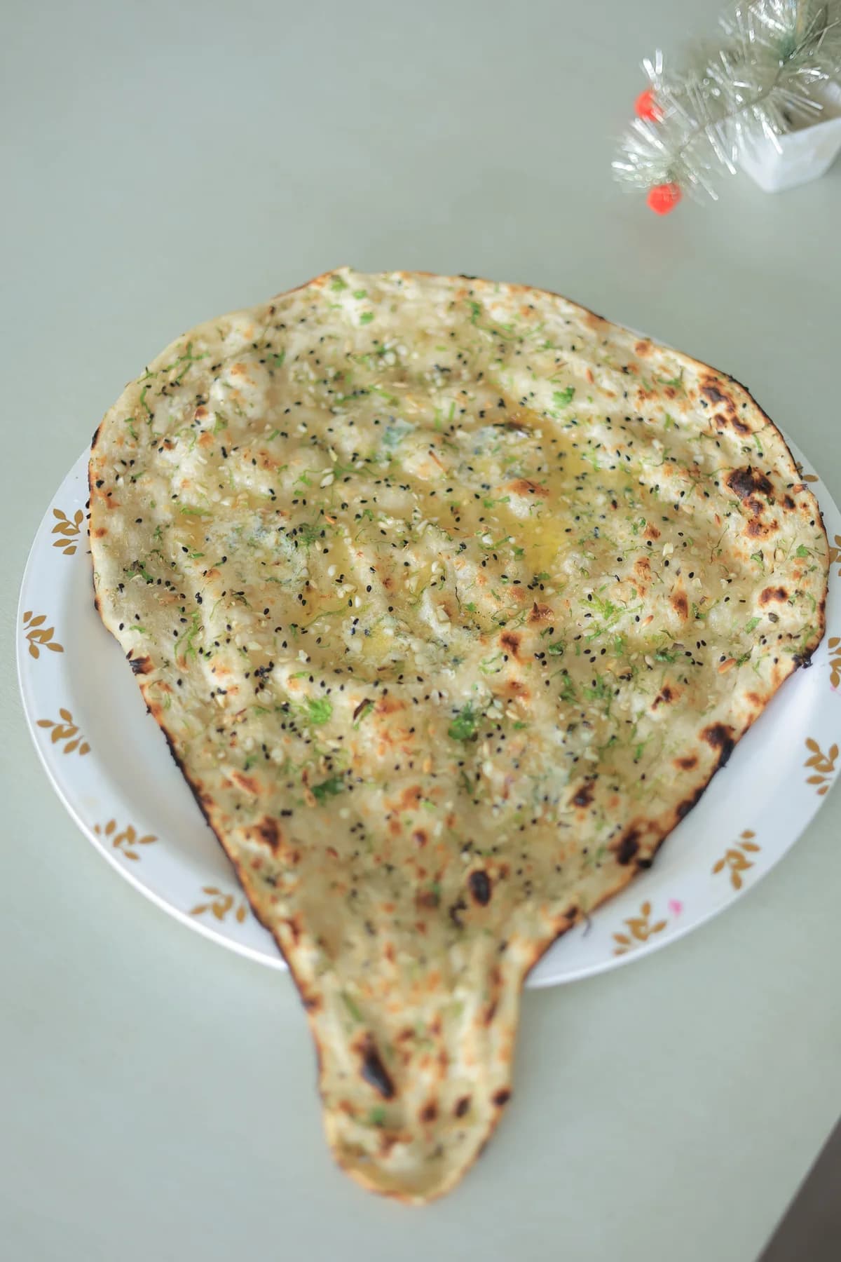 Garlic Naan served at Dolphin Fun & Food